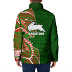 South Sydney Rabbitohs Padded Jacket Polynesian Tribal Tattoo Pacific Sport Art
