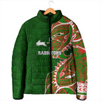 South Sydney Rabbitohs Padded Jacket Polynesian Tribal Tattoo Pacific Sport Art