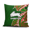 South Sydney Rabbitohs Pillow Cover Polynesian Tribal Tattoo Pacific Sport Art