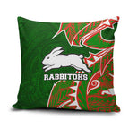 South Sydney Rabbitohs Pillow Cover Polynesian Tribal Tattoo Pacific Sport Art
