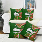 South Sydney Rabbitohs Pillow Cover Polynesian Tribal Tattoo Pacific Sport Art