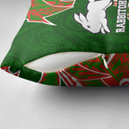 South Sydney Rabbitohs Pillow Cover Polynesian Tribal Tattoo Pacific Sport Art