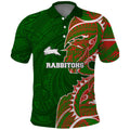 South Sydney Rabbitohs Polo Shirt Polynesian Tribal Tattoo Pacific Sport Art