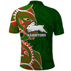 South Sydney Rabbitohs Polo Shirt Polynesian Tribal Tattoo Pacific Sport Art