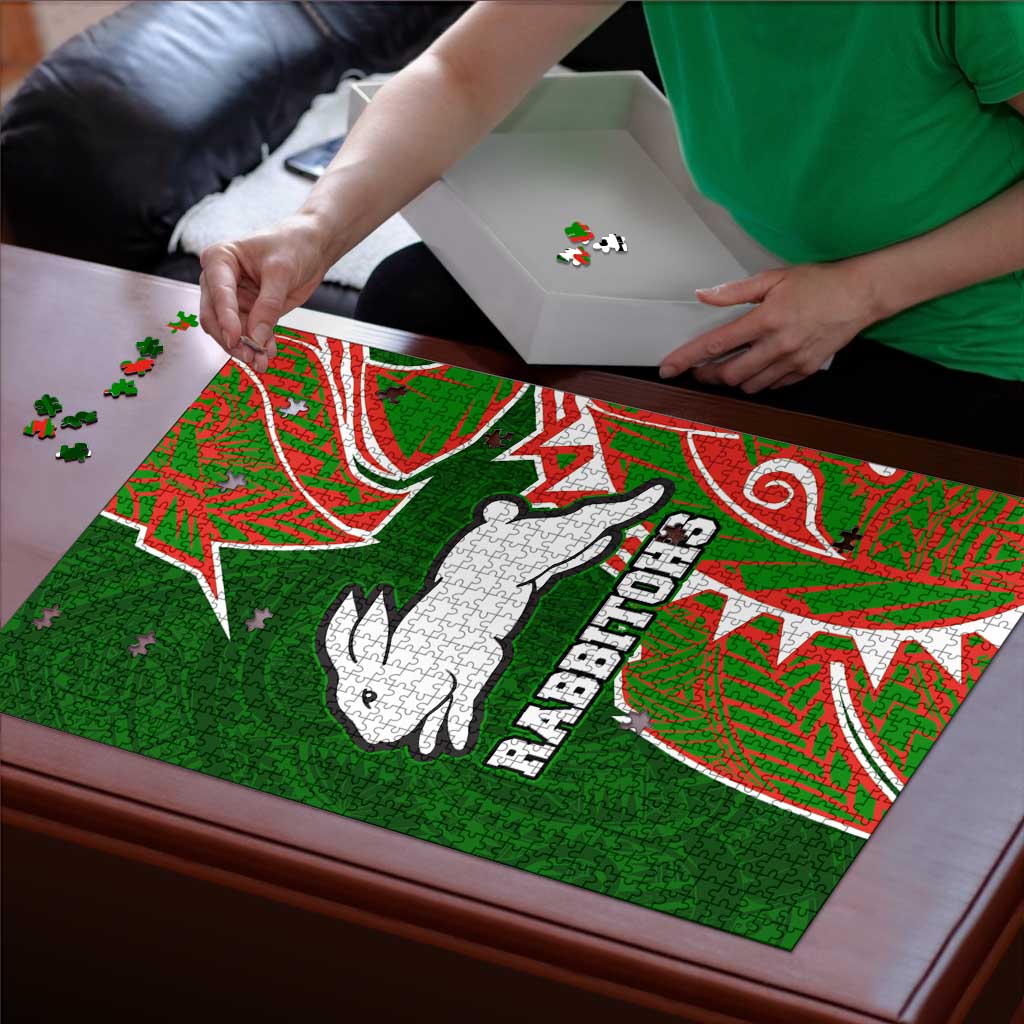 South Sydney Rabbitohs Puzzle Polynesian Tribal Tattoo Pacific Sport Art