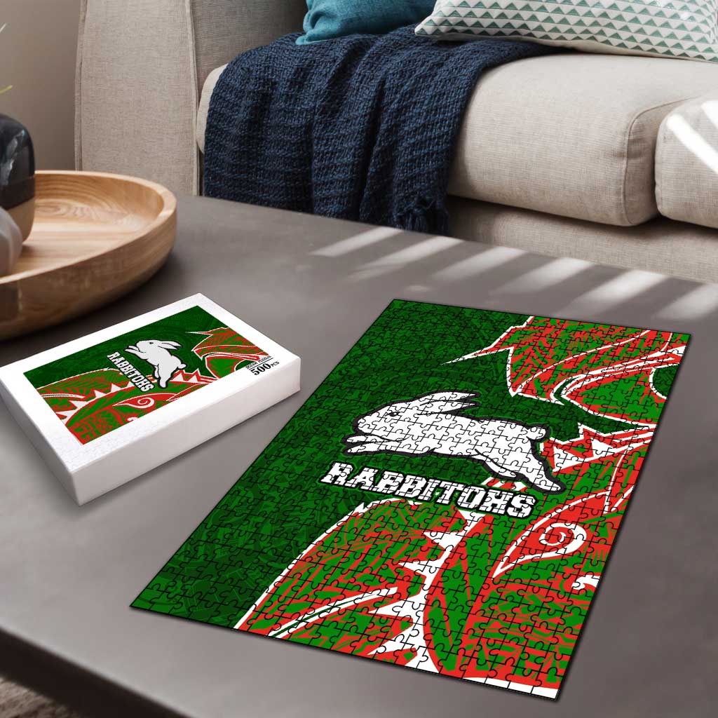 South Sydney Rabbitohs Puzzle Polynesian Tribal Tattoo Pacific Sport Art
