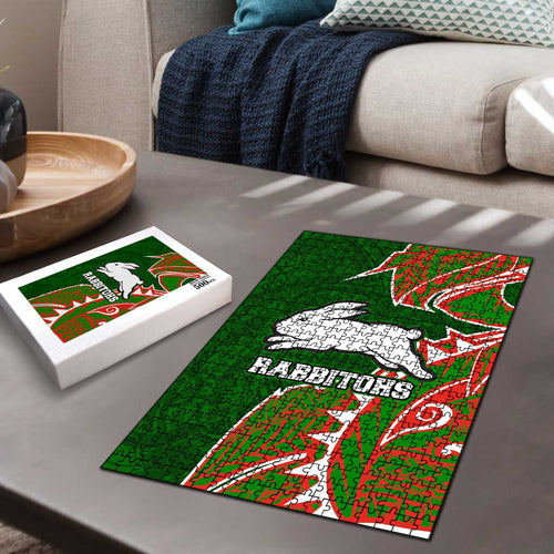 South Sydney Rabbitohs Puzzle Polynesian Tribal Tattoo Pacific Sport Art