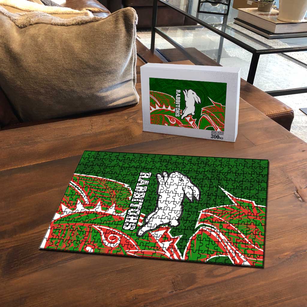 South Sydney Rabbitohs Puzzle Polynesian Tribal Tattoo Pacific Sport Art