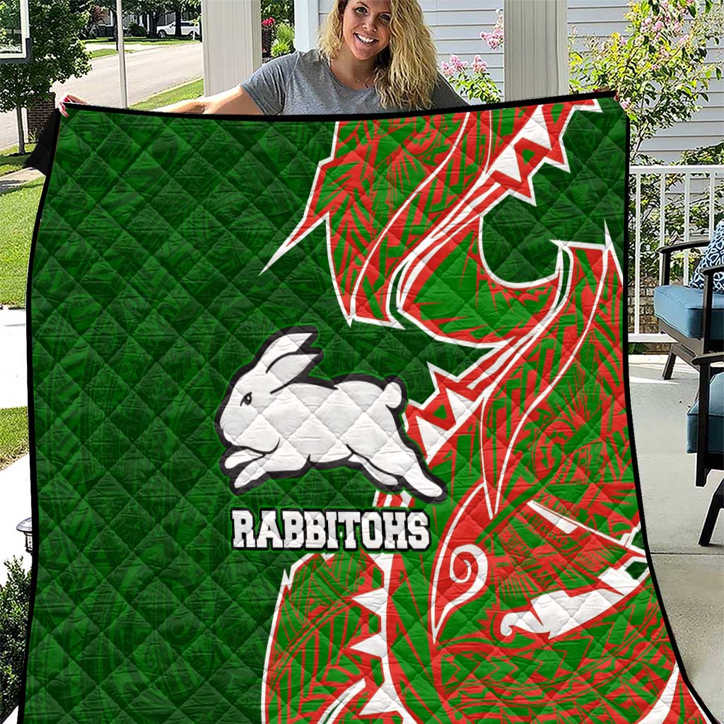 South Sydney Rabbitohs Quilt Polynesian Tribal Tattoo Pacific Sport Art