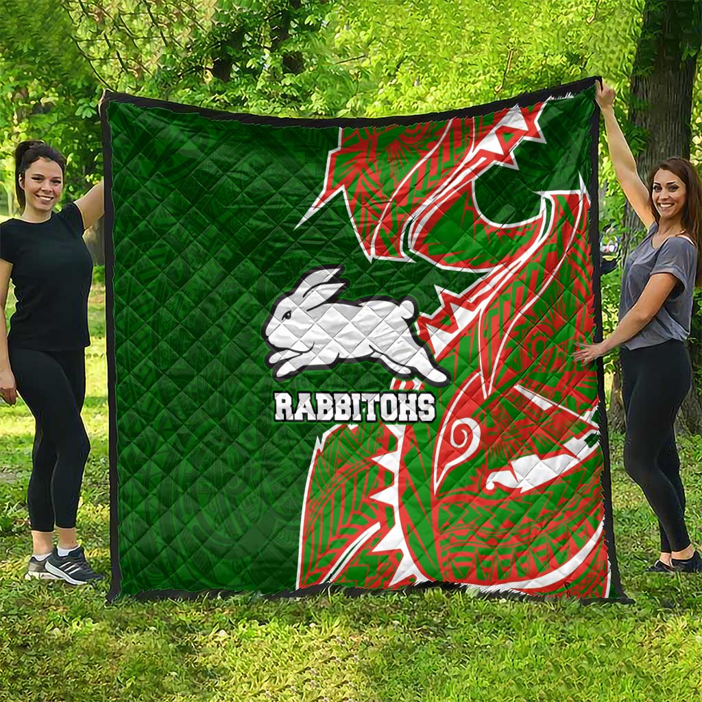South Sydney Rabbitohs Quilt Polynesian Tribal Tattoo Pacific Sport Art