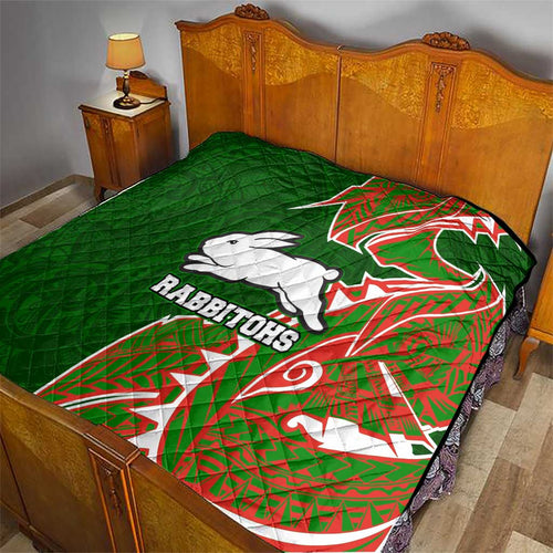 South Sydney Rabbitohs Quilt Polynesian Tribal Tattoo Pacific Sport Art
