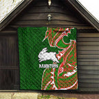 South Sydney Rabbitohs Quilt Polynesian Tribal Tattoo Pacific Sport Art