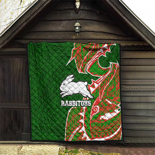 South Sydney Rabbitohs Quilt Polynesian Tribal Tattoo Pacific Sport Art
