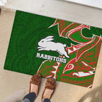 South Sydney Rabbitohs Rubber Doormat Polynesian Tribal Tattoo Pacific Sport Art