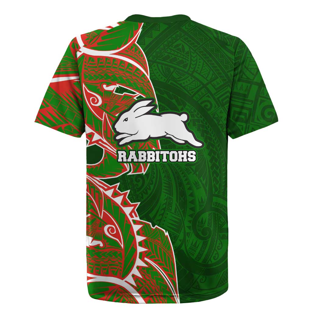 South Sydney Rabbitohs Rugby Jersey Polynesian Tribal Tattoo Pacific Sport Art