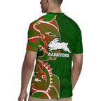 South Sydney Rabbitohs Rugby Jersey Polynesian Tribal Tattoo Pacific Sport Art