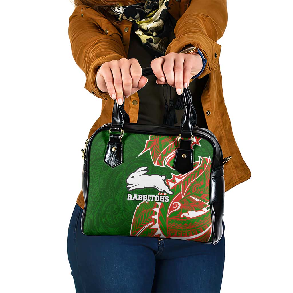 South Sydney Rabbitohs Shoulder Handbag Polynesian Tribal Tattoo Pacific Sport Art