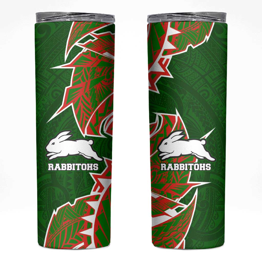 South Sydney Rabbitohs Skinny Tumbler Polynesian Tribal Tattoo Pacific Sport Art