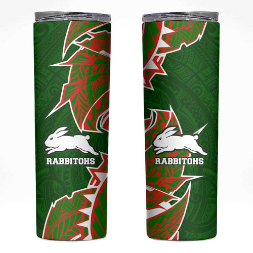 South Sydney Rabbitohs Skinny Tumbler Polynesian Tribal Tattoo Pacific Sport Art