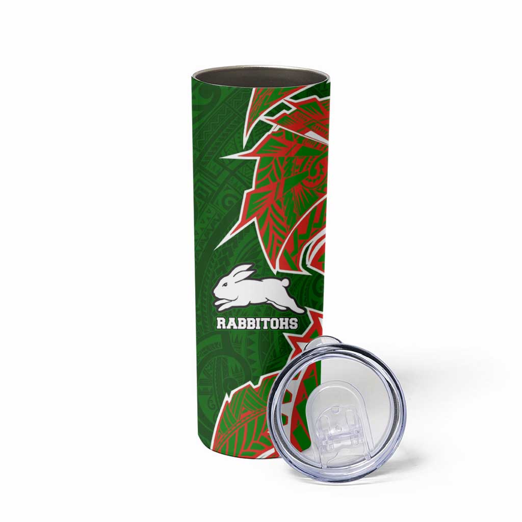 South Sydney Rabbitohs Skinny Tumbler Polynesian Tribal Tattoo Pacific Sport Art