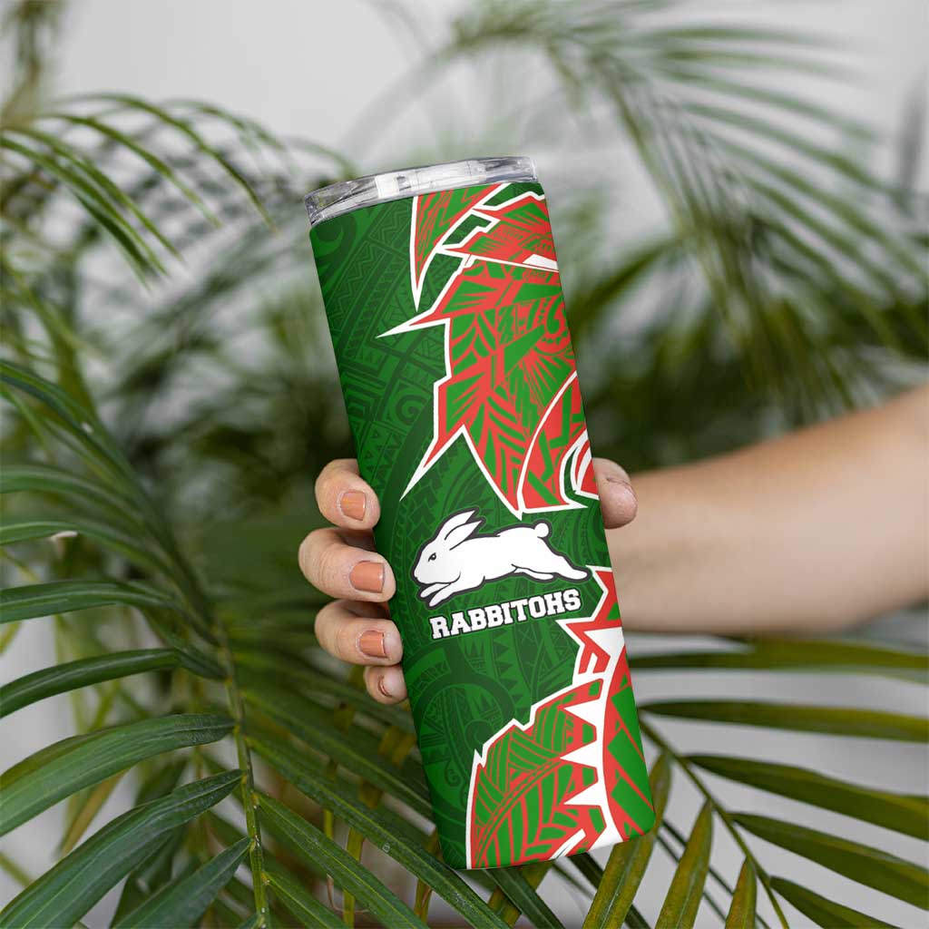 South Sydney Rabbitohs Skinny Tumbler Polynesian Tribal Tattoo Pacific Sport Art