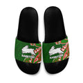 South Sydney Rabbitohs Slide Sandals Polynesian Tribal Tattoo Pacific Sport Art