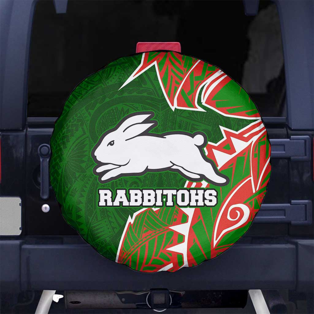 South Sydney Rabbitohs Spare Tire Cover Polynesian Tribal Tattoo Pacific Sport Art