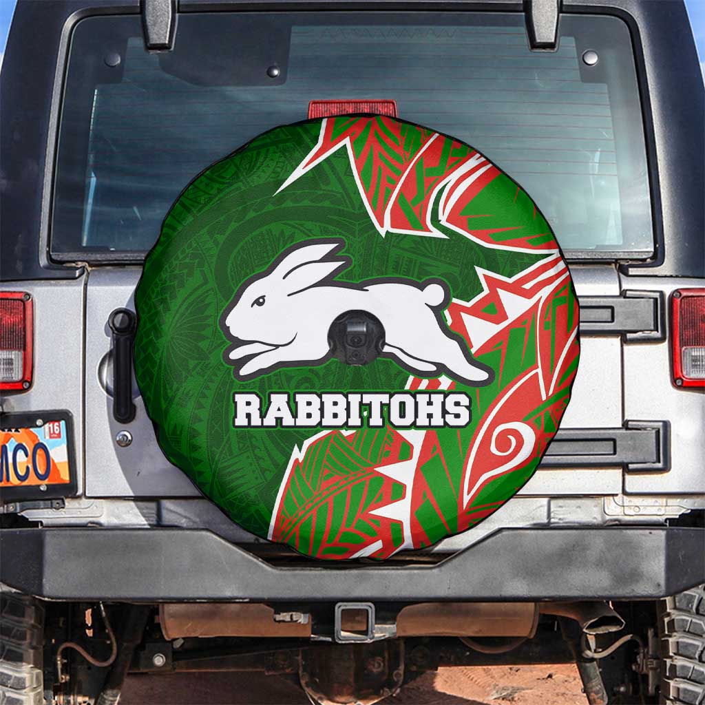 South Sydney Rabbitohs Spare Tire Cover Polynesian Tribal Tattoo Pacific Sport Art