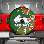 South Sydney Rabbitohs Spare Tire Cover Polynesian Tribal Tattoo Pacific Sport Art