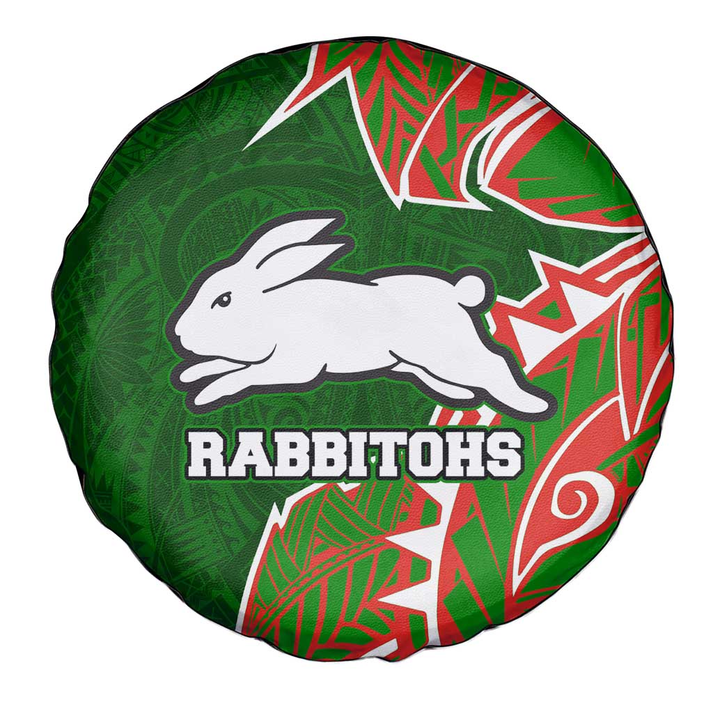 South Sydney Rabbitohs Spare Tire Cover Polynesian Tribal Tattoo Pacific Sport Art
