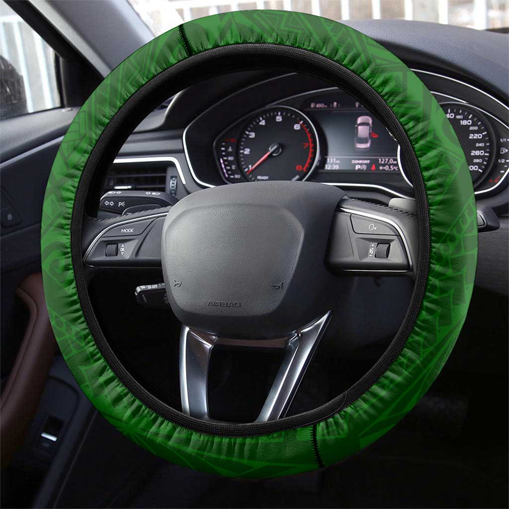 South Sydney Rabbitohs Steering Wheel Cover Polynesian Tribal Tattoo Pacific Sport Art