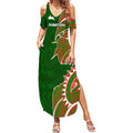 South Sydney Rabbitohs Summer Maxi Dress Polynesian Tribal Tattoo Pacific Sport Art