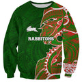 South Sydney Rabbitohs Sweatshirt Polynesian Tribal Tattoo Pacific Sport Art