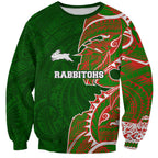 South Sydney Rabbitohs Sweatshirt Polynesian Tribal Tattoo Pacific Sport Art