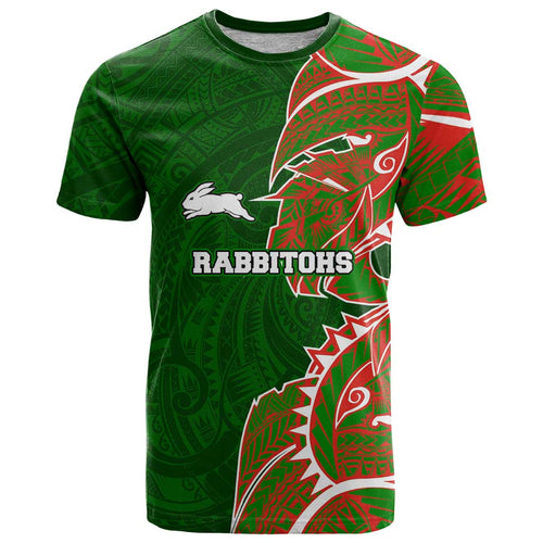 South Sydney Rabbitohs T Shirt Polynesian Tribal Tattoo Pacific Sport Art