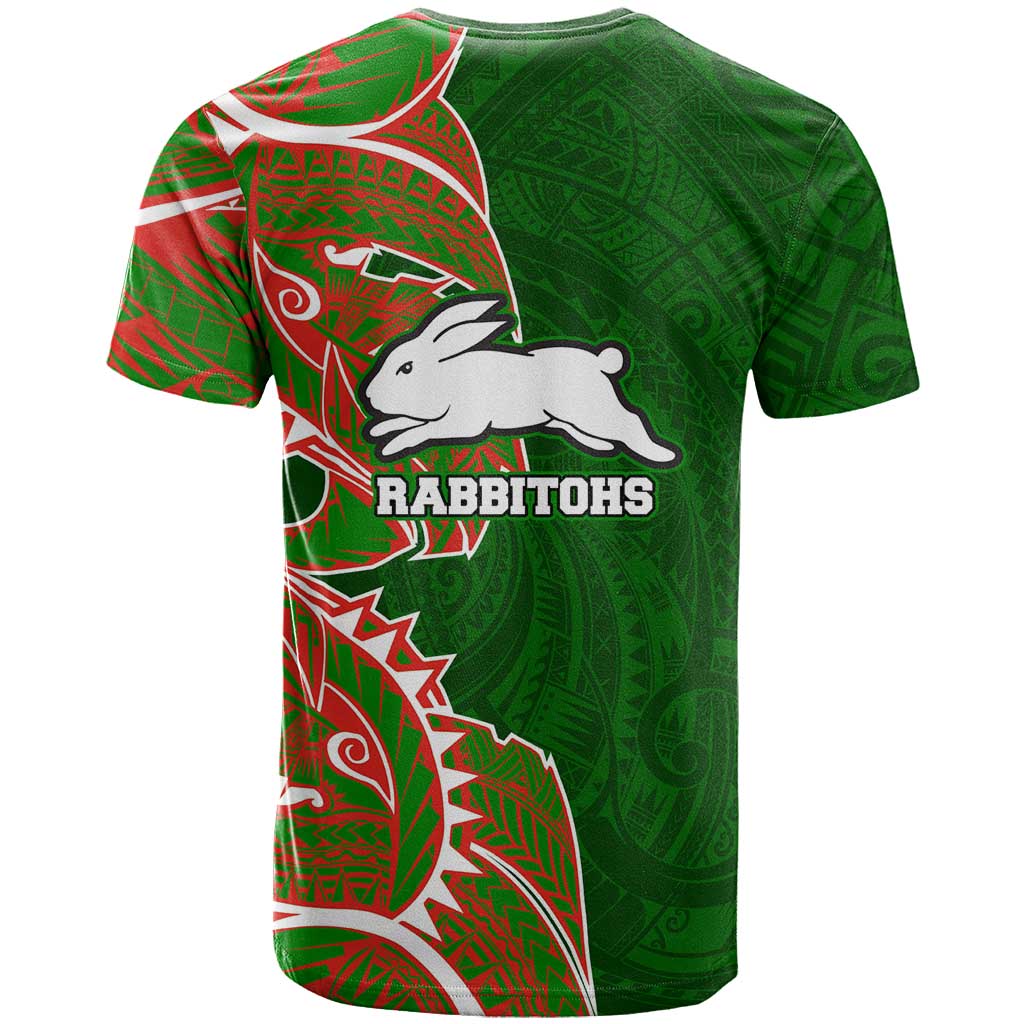 South Sydney Rabbitohs T Shirt Polynesian Tribal Tattoo Pacific Sport Art