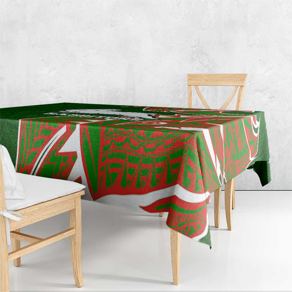 South Sydney Rabbitohs Tablecloth Polynesian Tribal Tattoo Pacific Sport Art
