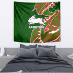 South Sydney Rabbitohs Tapestry Polynesian Tribal Tattoo Pacific Sport Art