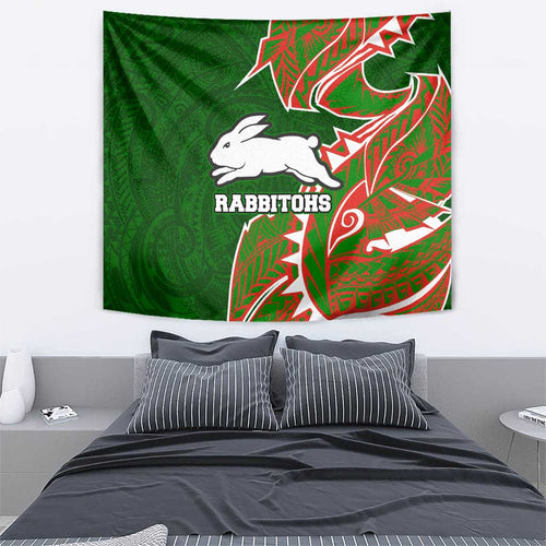 South Sydney Rabbitohs Tapestry Polynesian Tribal Tattoo Pacific Sport Art