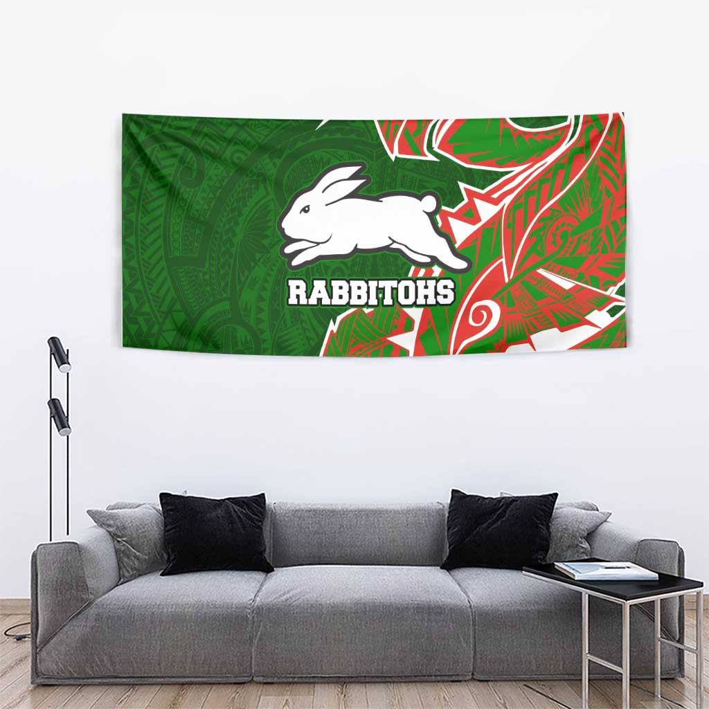 South Sydney Rabbitohs Tapestry Polynesian Tribal Tattoo Pacific Sport Art