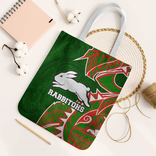 South Sydney Rabbitohs Tote Bag Polynesian Tribal Tattoo Pacific Sport Art