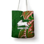 South Sydney Rabbitohs Tote Bag Polynesian Tribal Tattoo Pacific Sport Art