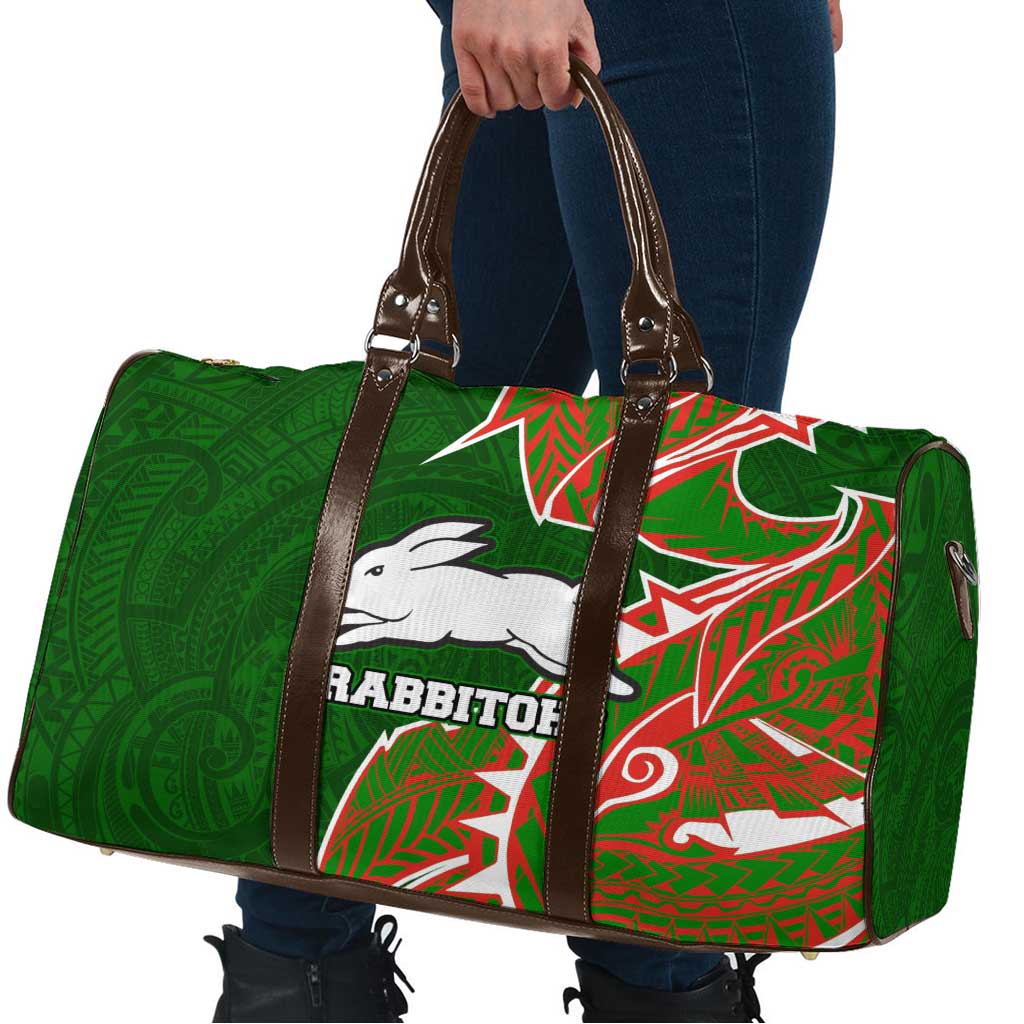 South Sydney Rabbitohs Travel Bag Polynesian Tribal Tattoo Pacific Sport Art