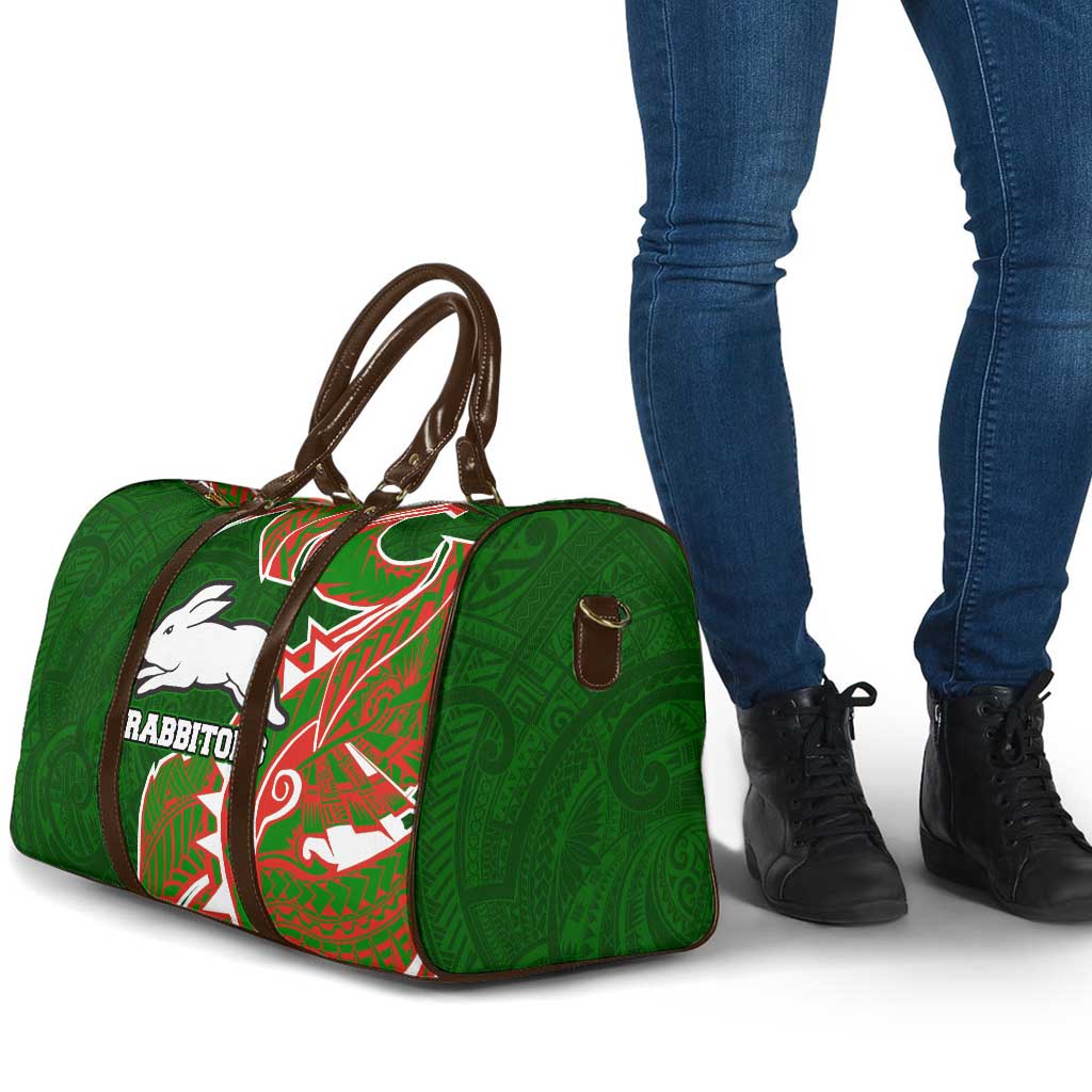 South Sydney Rabbitohs Travel Bag Polynesian Tribal Tattoo Pacific Sport Art