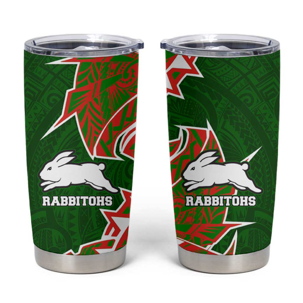 South Sydney Rabbitohs Tumbler Cup Polynesian Tribal Tattoo Pacific Sport Art