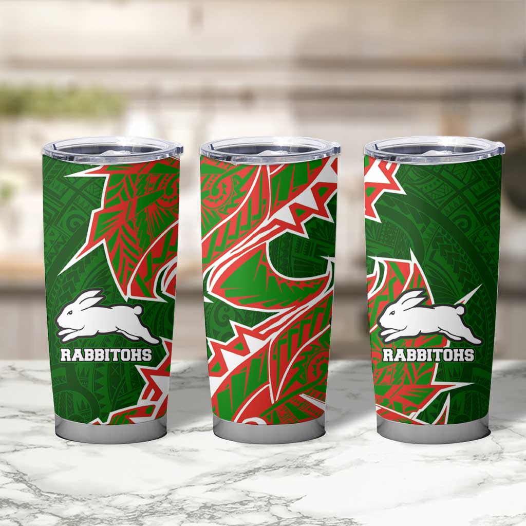 South Sydney Rabbitohs Tumbler Cup Polynesian Tribal Tattoo Pacific Sport Art