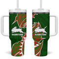 South Sydney Rabbitohs Tumbler With Handle Polynesian Tribal Tattoo Pacific Sport Art