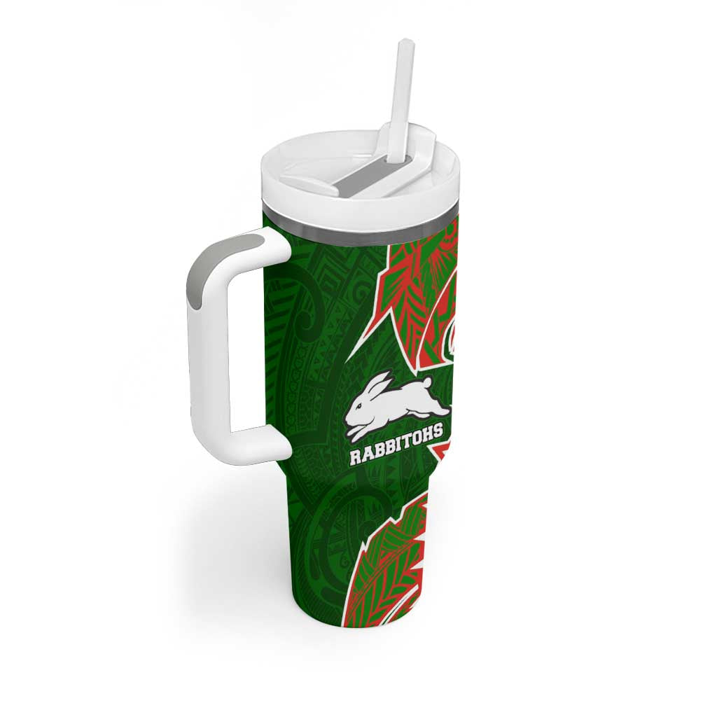 South Sydney Rabbitohs Tumbler With Handle Polynesian Tribal Tattoo Pacific Sport Art
