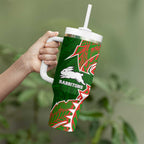 South Sydney Rabbitohs Tumbler With Handle Polynesian Tribal Tattoo Pacific Sport Art