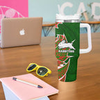 South Sydney Rabbitohs Tumbler With Handle Polynesian Tribal Tattoo Pacific Sport Art